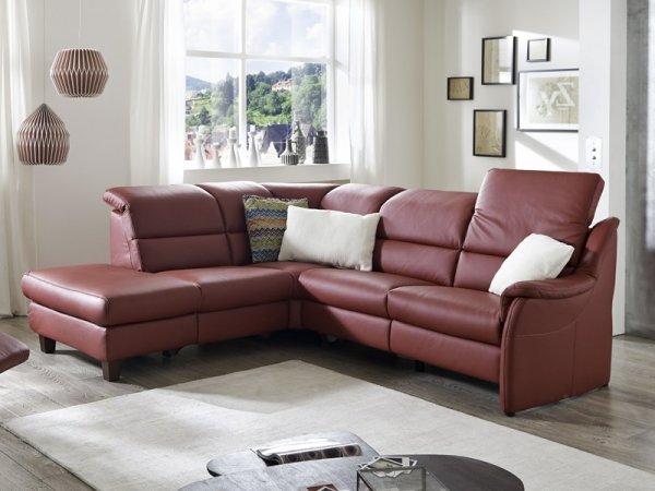 Kožená rohová sedací souprava SAMARA s funkcí relax