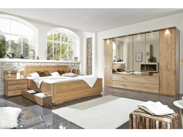 Skříň se zrcadlem a LED osvětlením LIDO 2 olše