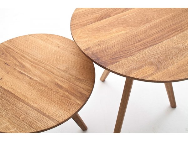 Sada dvou odkládacích stolků z masivu GENNY dub přírodní