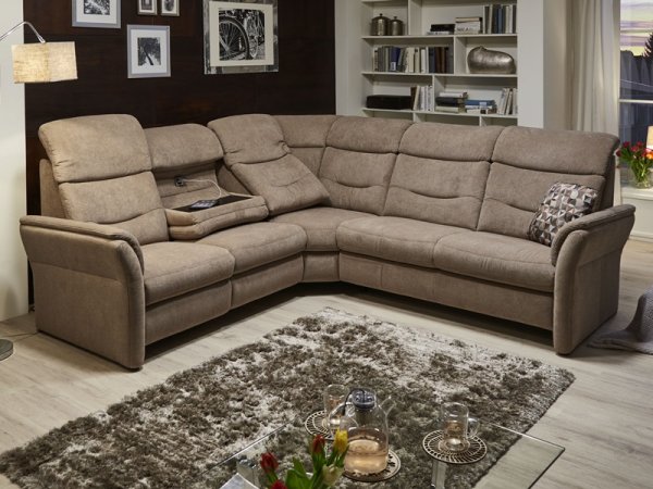 Rohová sedací souprava LOUIS s funkcí TV