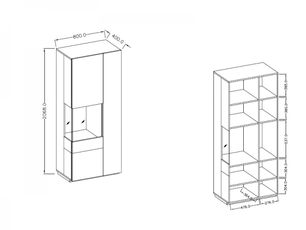 Nábytek do obývacího pokoje SILKE III matera/dub wotan