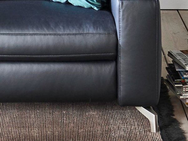 Kožená rohová sedací souprava PRISMA s funkcí relax