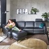 Kožená rohová sedací souprava PRISMA s funkcí relax