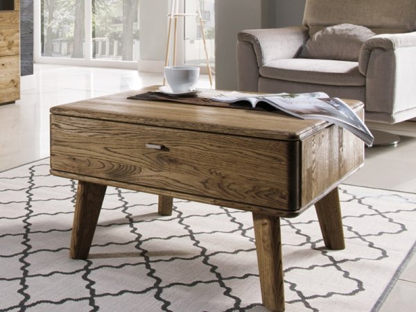 Dubový nábytek z masivu do obývacího pokoje a jídelny - DALLAS 7 dub pálený olejovaný