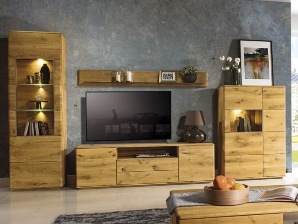 Dubový nábytek z masivu do obývacího pokoje a jídelny - DALLAS 2 dub olejovaný