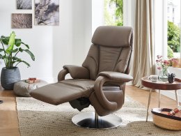 Kožené polohovací televizní křeslo MOOD FEEL XC