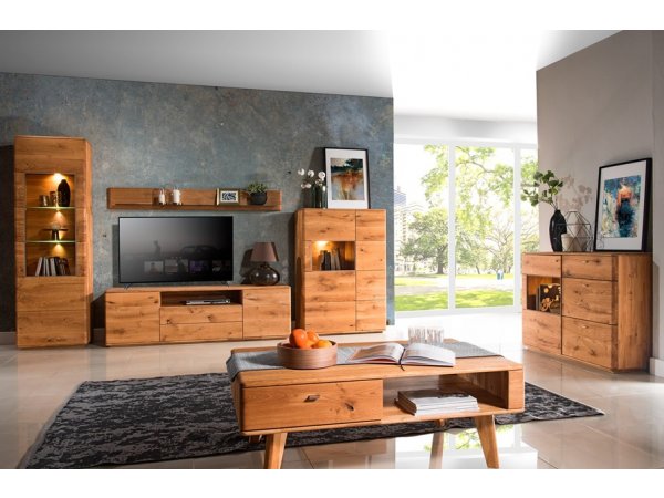 Dubový konferenční stolek z masivu DALLAS dub olejovaný (typ 67)