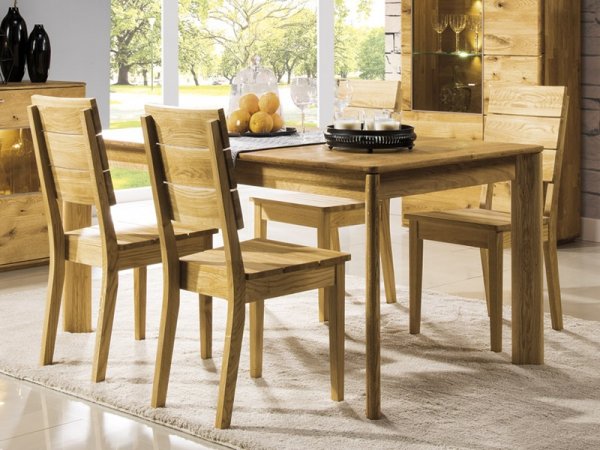 Dubový nábytek z masivu do obývacího pokoje a jídelny - DALLAS 3 dub olejovaný