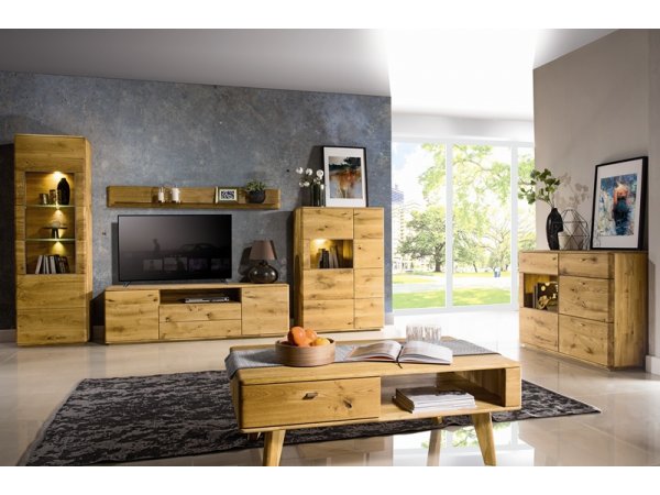 Dubový konferenční stolek z masivu DALLAS dub olejovaný (typ 66)