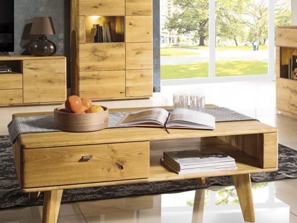 Dubový nábytek z masivu do obývacího pokoje a jídelny - DALLAS 3 dub olejovaný