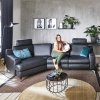 Kožená rohová sedací souprava PRISMA s funkcí relax