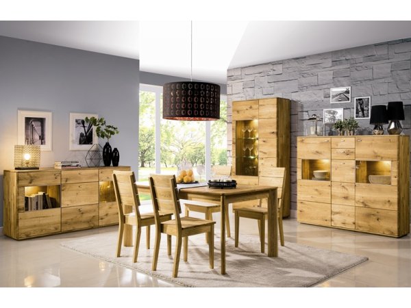 Dubová komoda z masivu DALLAS dub olejovaný (typ 45)