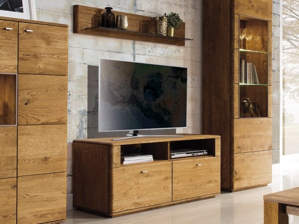 Dubový nábytek z masivu do obývacího pokoje a jídelny - DALLAS 4 dub pálený olejovaný