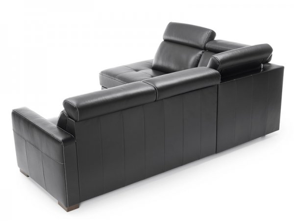 Kožená rohová rozkládací sedací souprava CROSS