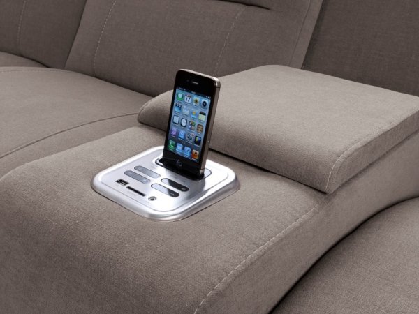 Rohová sedací souprava MALVIN s funkcí relax