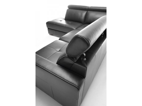 Kožená rohová rozkládací sedací souprava CROSS