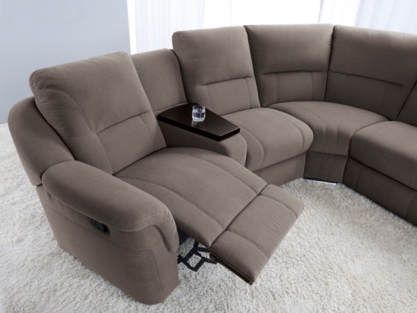 Rohová sedací souprava MALVIN s funkcí relax