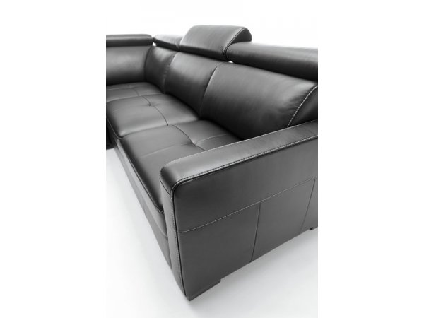 Kožená rohová rozkládací sedací souprava CROSS