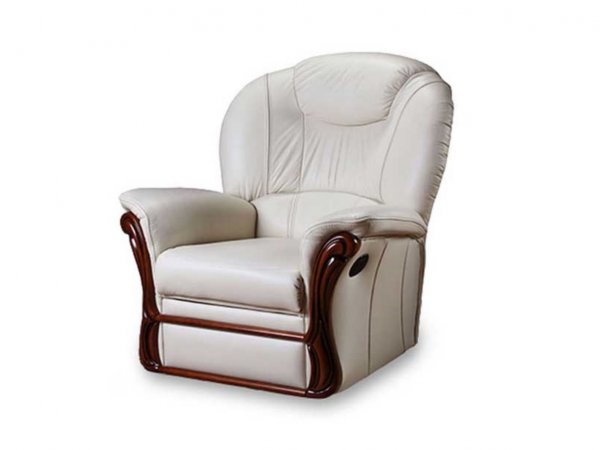 Kožené křeslo s elektrickou relax funkcí VERONA