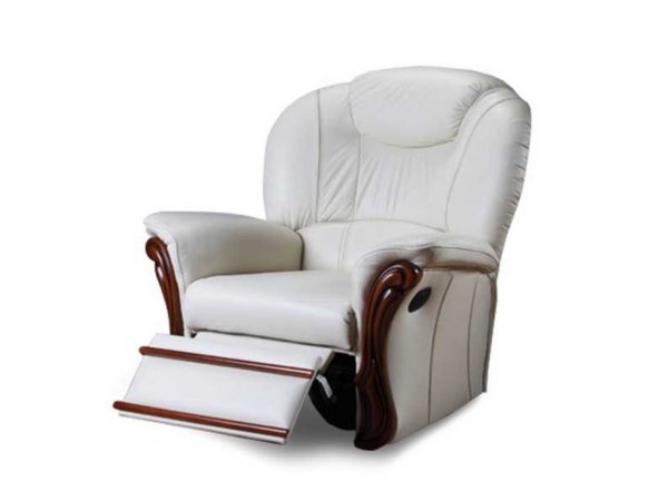 Kožené křeslo s elektrickou relax funkcí VERONA