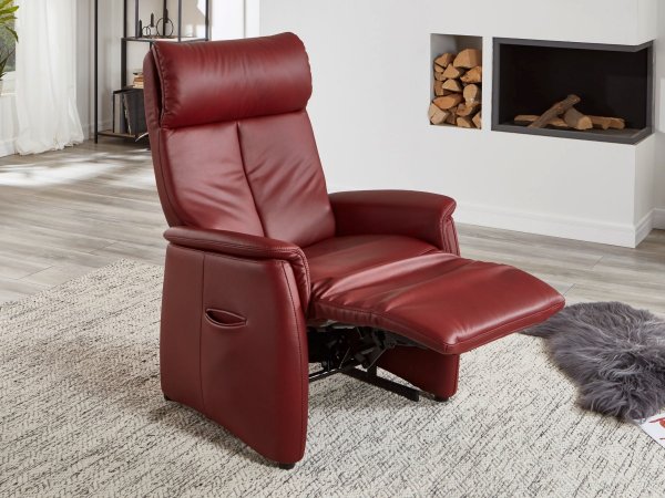 Kožené polohovací křeslo KILIAN PLUS