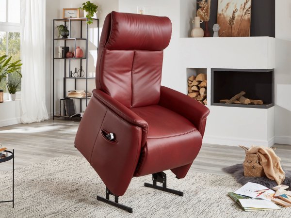 Kožené polohovací křeslo KILIAN PLUS