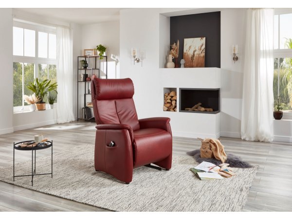 Kožené polohovací křeslo KILIAN PLUS