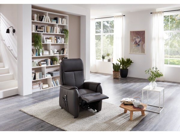 Kožené polohovací křeslo IDORA BASIC