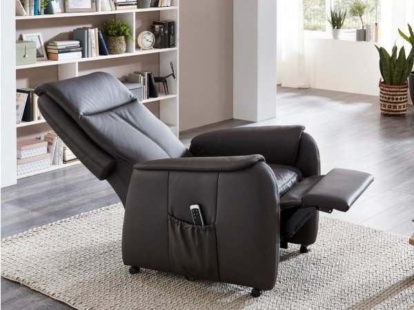 Kožené polohovací křeslo IDORA BASIC