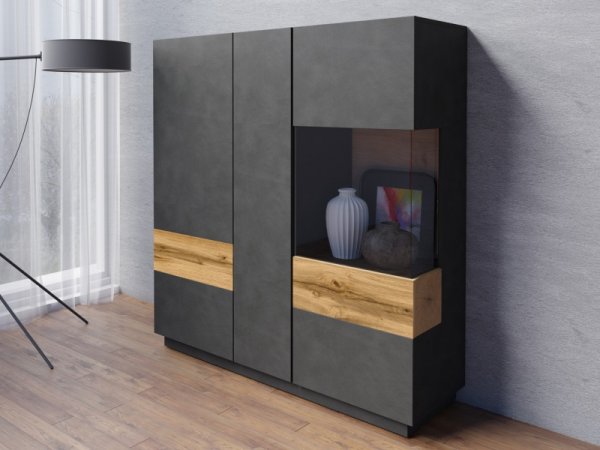 Nábytek do obývacího pokoje SILKE III matera/dub wotan