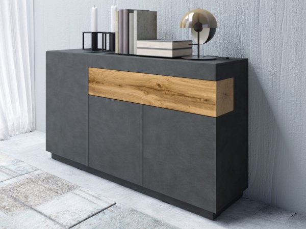 Nábytek do obývacího pokoje SILKE I matera/dub wotan