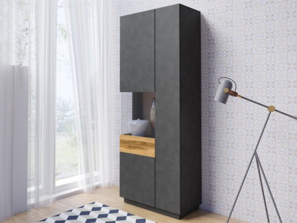 Nábytek do obývacího pokoje SILKE II matera/dub wotan