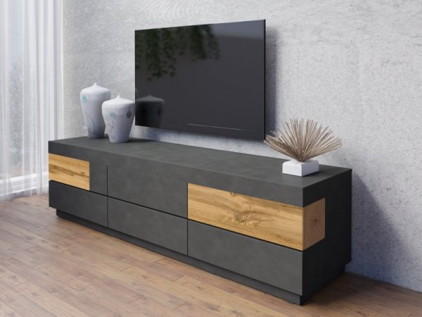 Nábytek do obývacího pokoje SILKE II matera/dub wotan