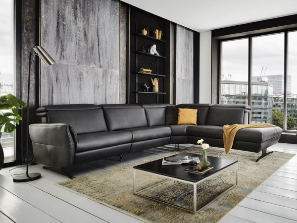 Kožená rohová sedací souprava TRAPANI