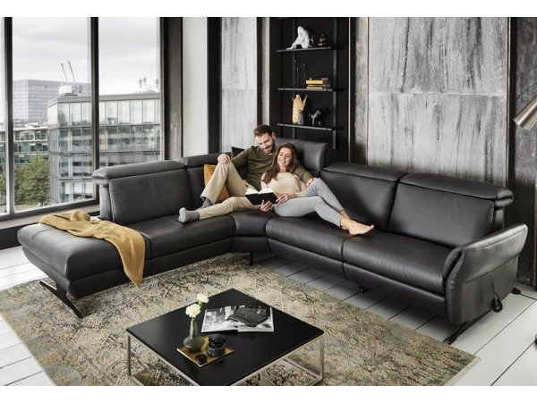 Kožená rohová sedací souprava TRAPANI