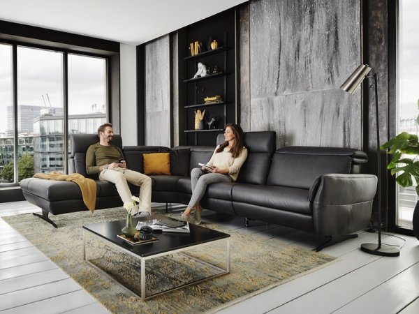 Kožená rohová sedací souprava TRAPANI