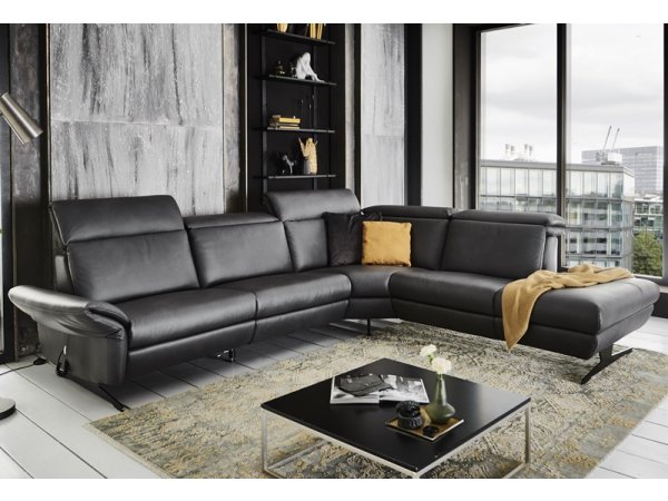 Kožená rohová sedací souprava TRAPANI