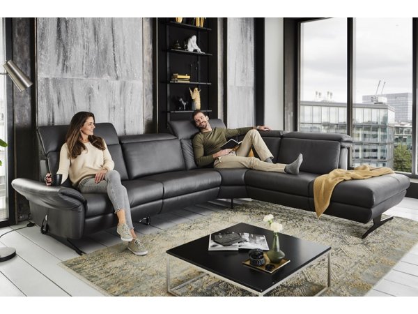 Kožená rohová sedací souprava TRAPANI