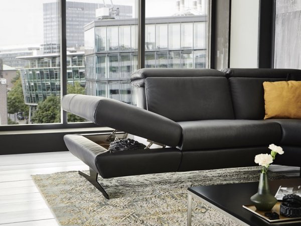 Kožená rohová sedací souprava TRAPANI