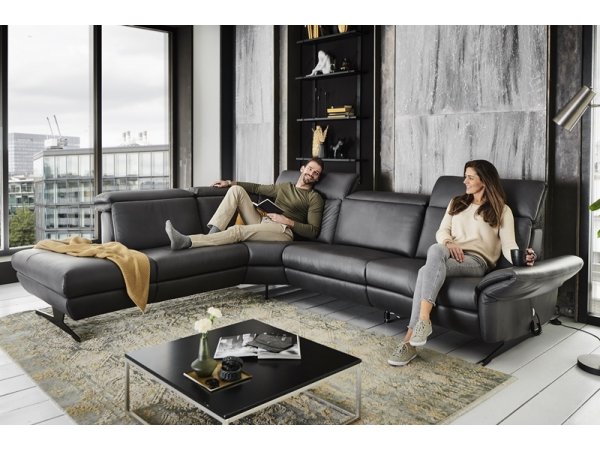 Kožená rohová sedací souprava TRAPANI