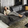 Kožená rohová sedací souprava TRAPANI 2 s relax funkcí