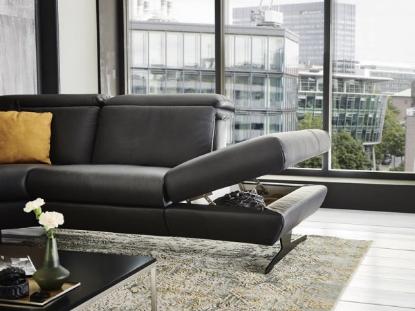 Kožená rohová sedací souprava TRAPANI