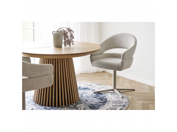 Jídelní židle Dover, otočná, béžová melírovaná House Nordic