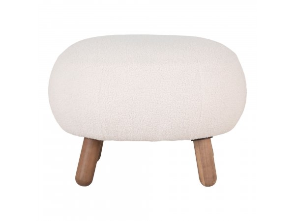 Taburet Savona, smetanově bílý, 60×50×37 cm – House Nordic