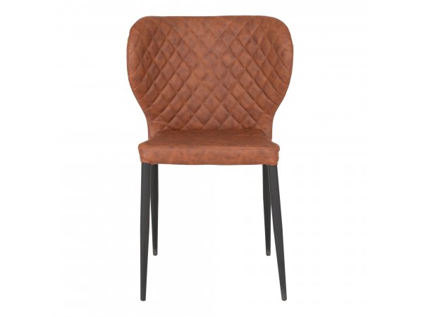 Jídelní židle Pisa, vintage hnědá, ekokůže – House Nordic