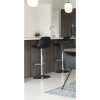 Barová židle Trondheim, černá ekokůže, chrom – House Nordic