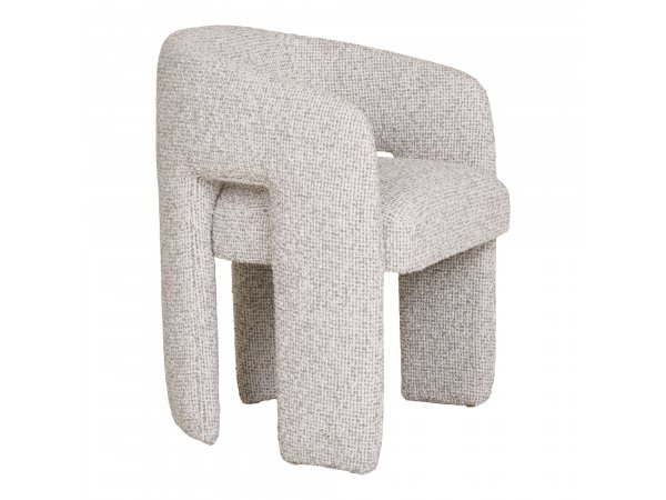 Křeslo Monroe, čalouněné, přírodní, 74×58×55 cm – House Nordic