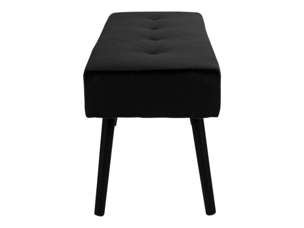 Lavice Skiby, sametová, černá, 100×35×44 cm – House Nordic