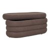 Lavice Dartford, teddy, hnědá, 103×45×44 cm – House Nordic