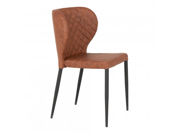 Jídelní židle Pisa, vintage hnědá, ekokůže – House Nordic